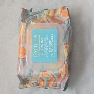 Brand New Pacifica Glowing Glycolic Acid Orange & Vanilla Makeup Removing Wipes